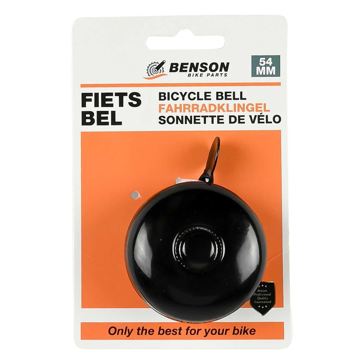 Bicycle bell 54 mm black