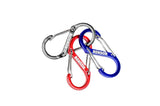 Set de mousquetons double 3 pcs 3 x 50 mm