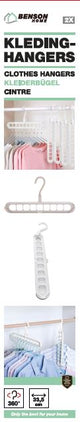 Clothes hangers 9-in-1 white