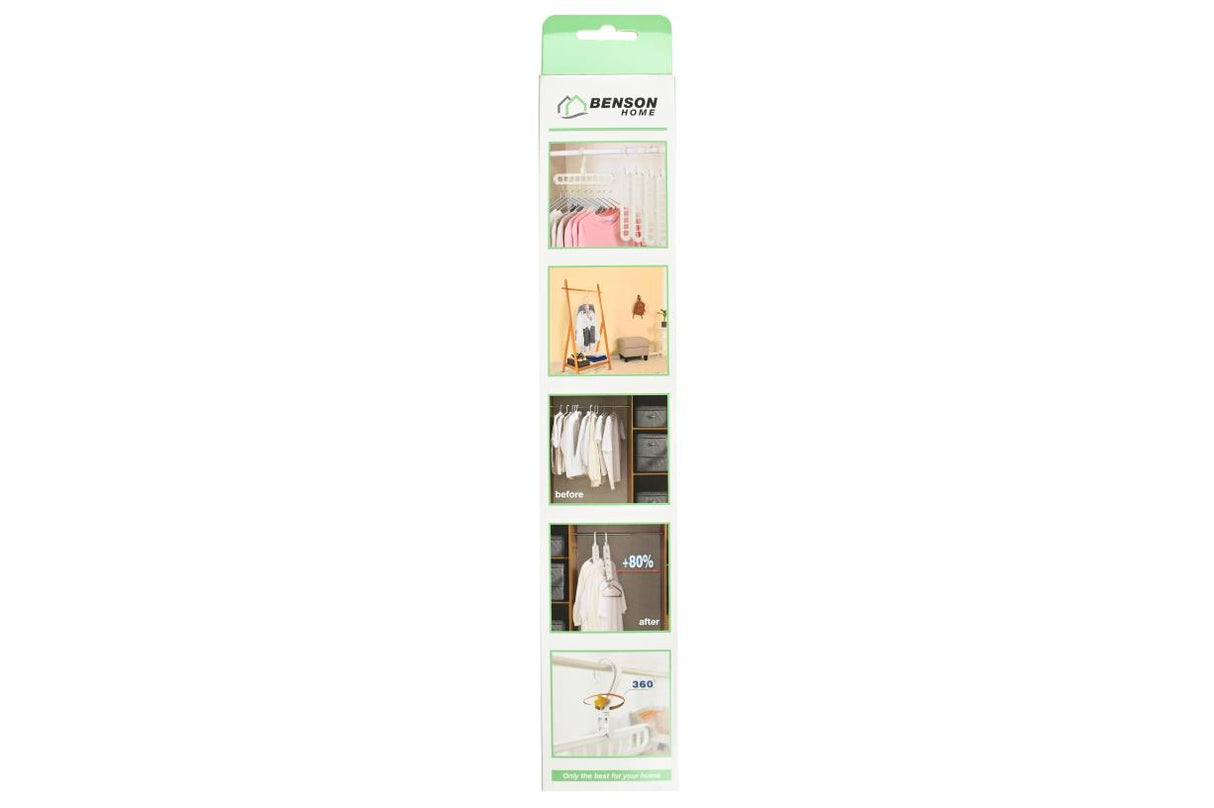 Clothes hangers 9-in-1 white