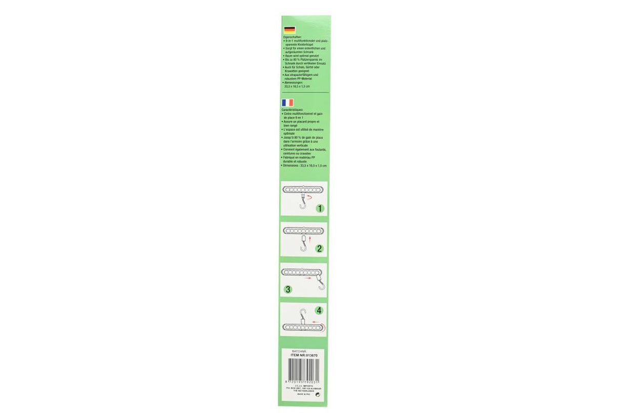 Clothes hangers 9-in-1 white