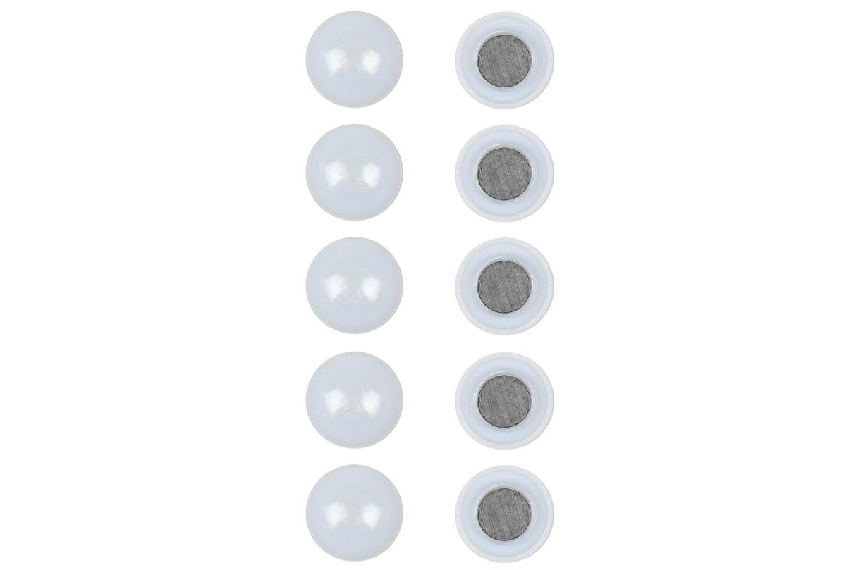 Aimants 30 mm 10 pcs blanc
