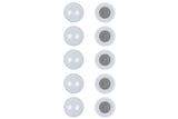 Aimants 30 mm 10 pcs blanc