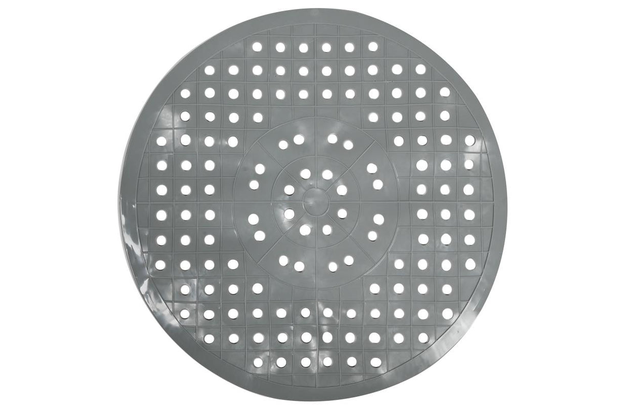Tapis d'évier PVC rond gris