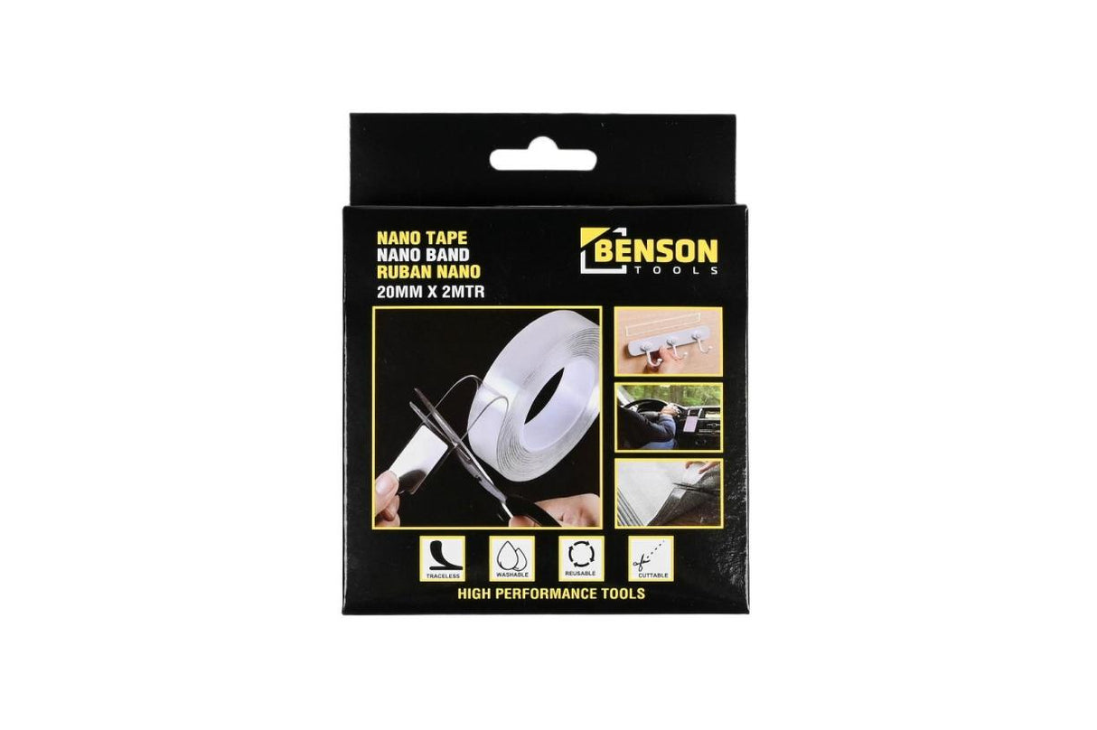 Nano tape dubbelzijdig herbruikbaar 20 mm x 2 mtr