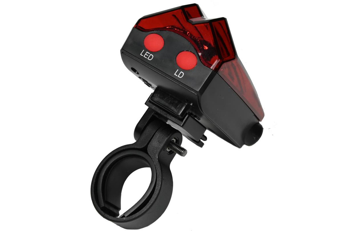 Bicycle rear light laser + LED