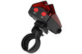 Bicycle rear light laser + LED