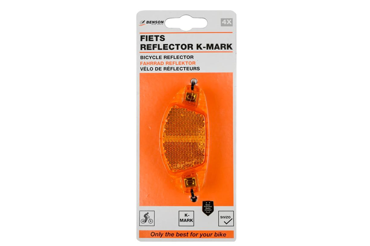 Bicycle reflector set k-mark 4 pcs