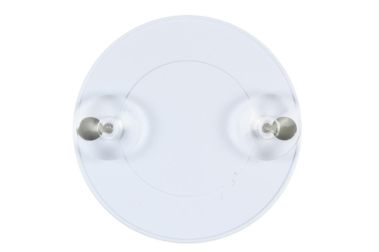 Miroir make-up 8 LED avec miroir grossissant blanc