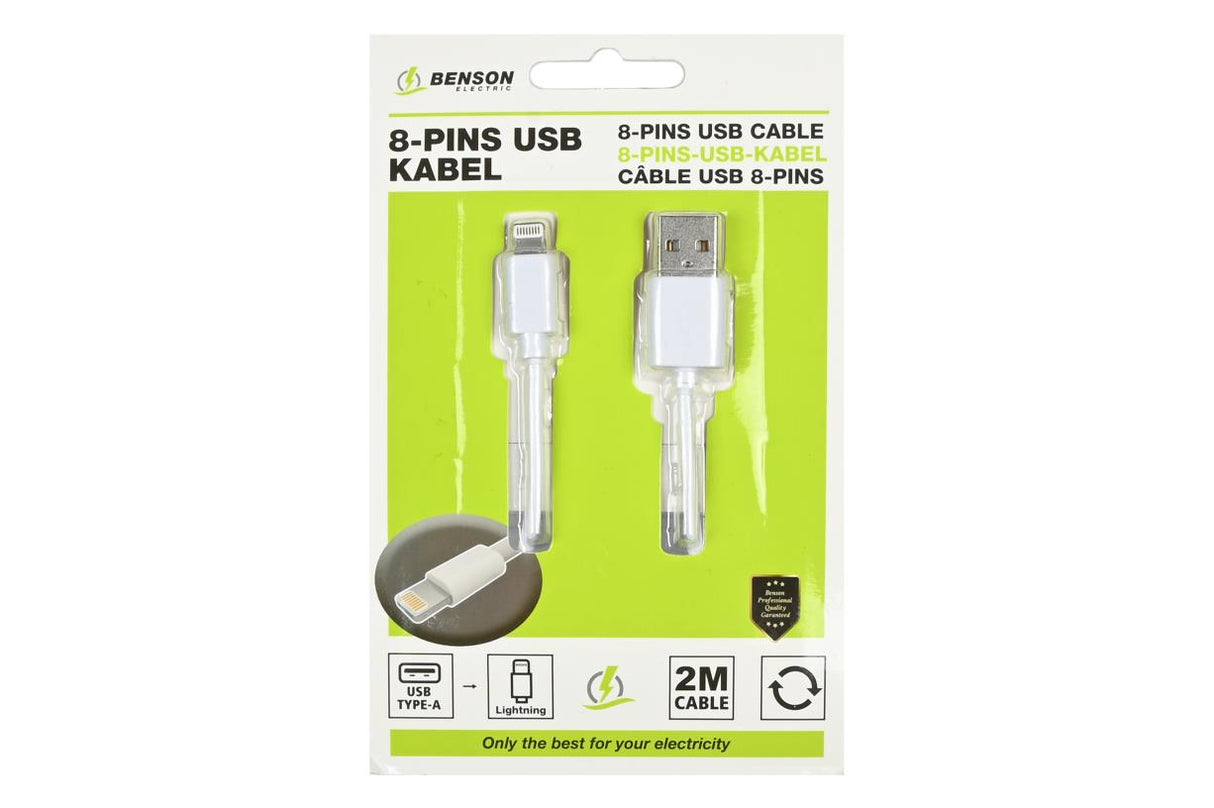 USB lightning kabel 2 mtr