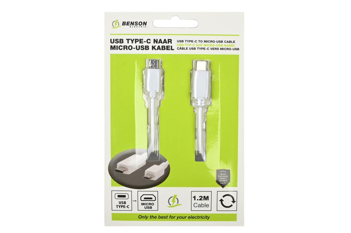 USB type-C to micro USB cable 1.2 m