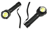 LED flashlight + rotary head + COB alu