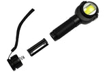 LED flashlight + rotary head + COB alu