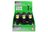 LED flashlight + rotary head + COB alu