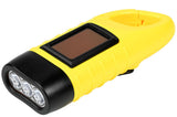 Solar zaklamp + karabijnhaak + dynamo