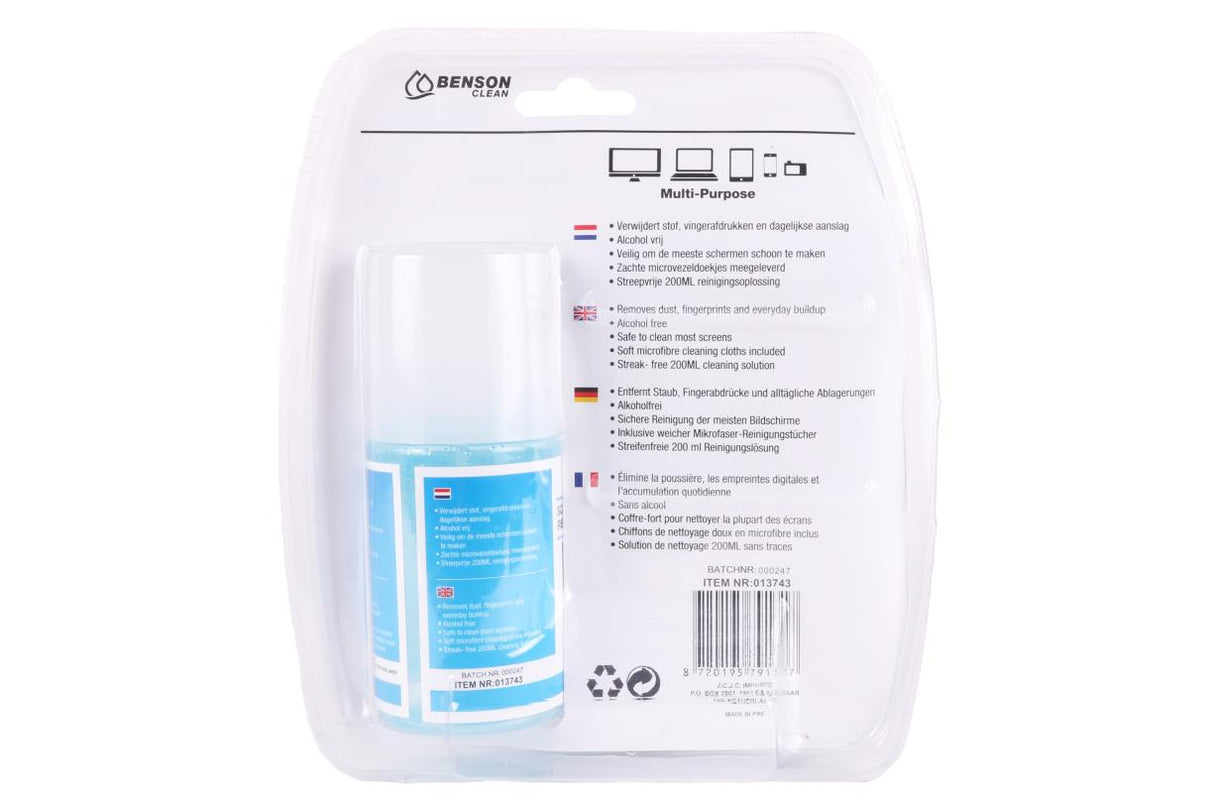 Kit de nettoyage d'écran 3 pcs