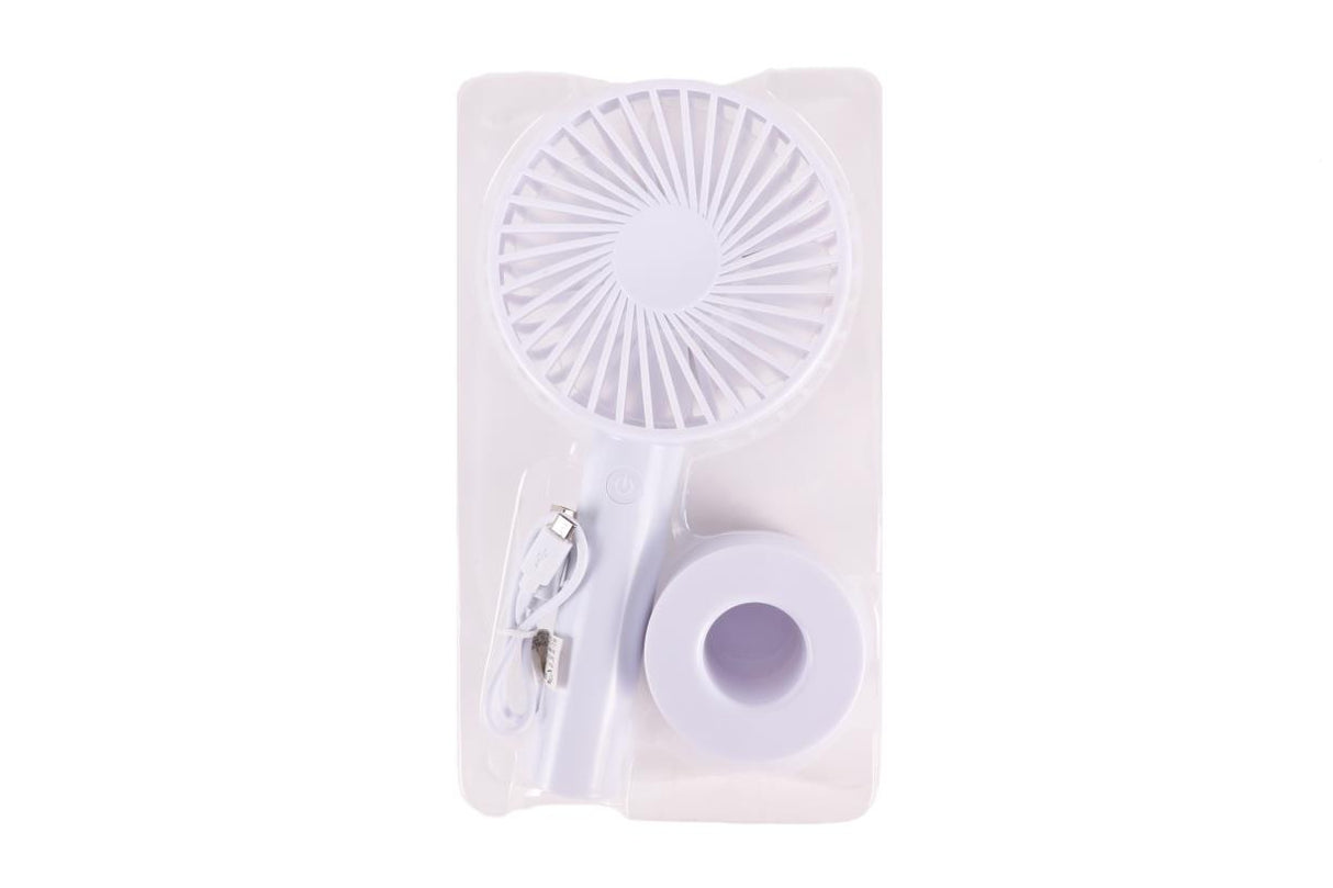 Ventilator hand + houder oplaadbaar