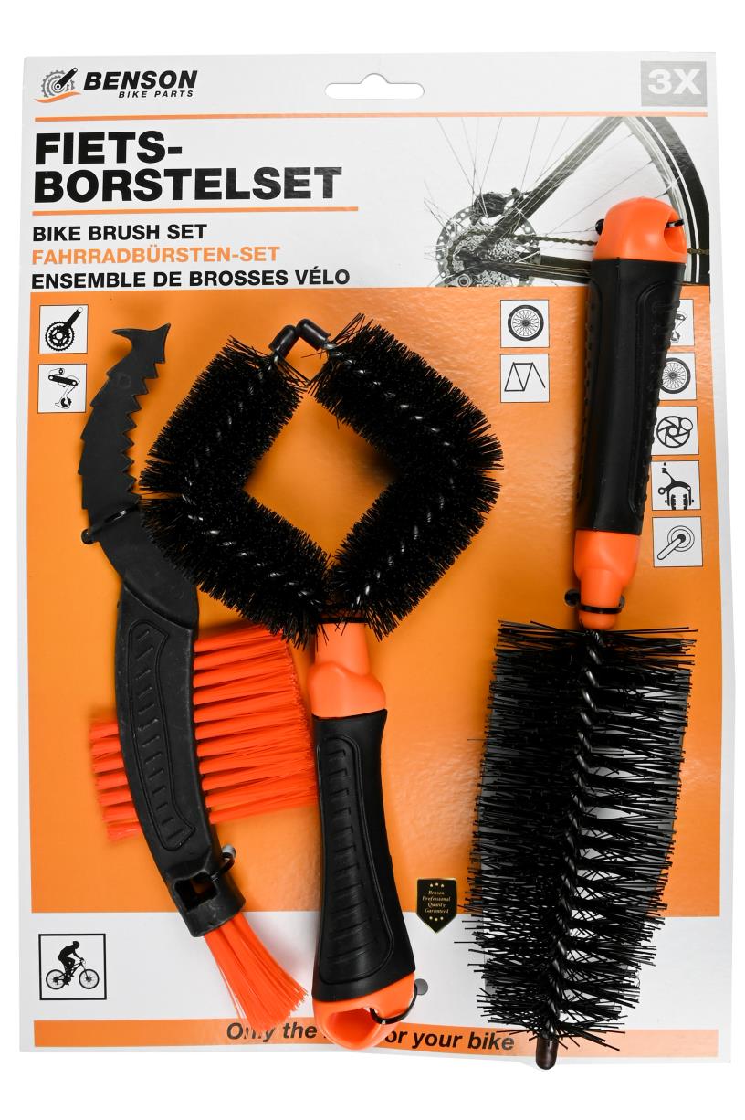 Borstel set fiets 3 dlg
