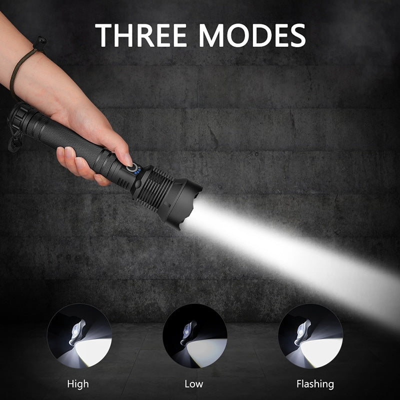 Lampe torche tactique 10W alu 800 lm rechargeable