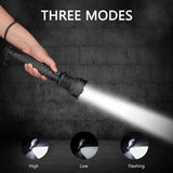 Lampe torche tactique 10W alu 800 lm rechargeable