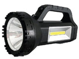 Lampe de poche 1W LED + COB + poignée