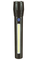 Torch tactical LED + COB rechargeable 166 mm