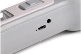 Torch 1W LED + 1W COB rechargeable gray