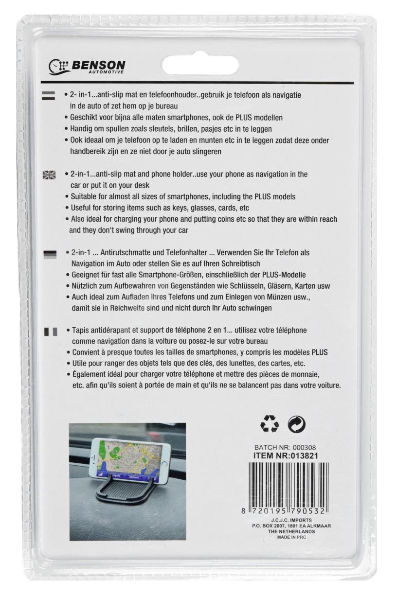 Anti-slip mat + handige telefoonhouder