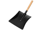 Kehrschaufel aus pulverbeschichtetem Stahl + Holzstiel