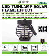 Garden light solar LED 10,8 cm flame effect