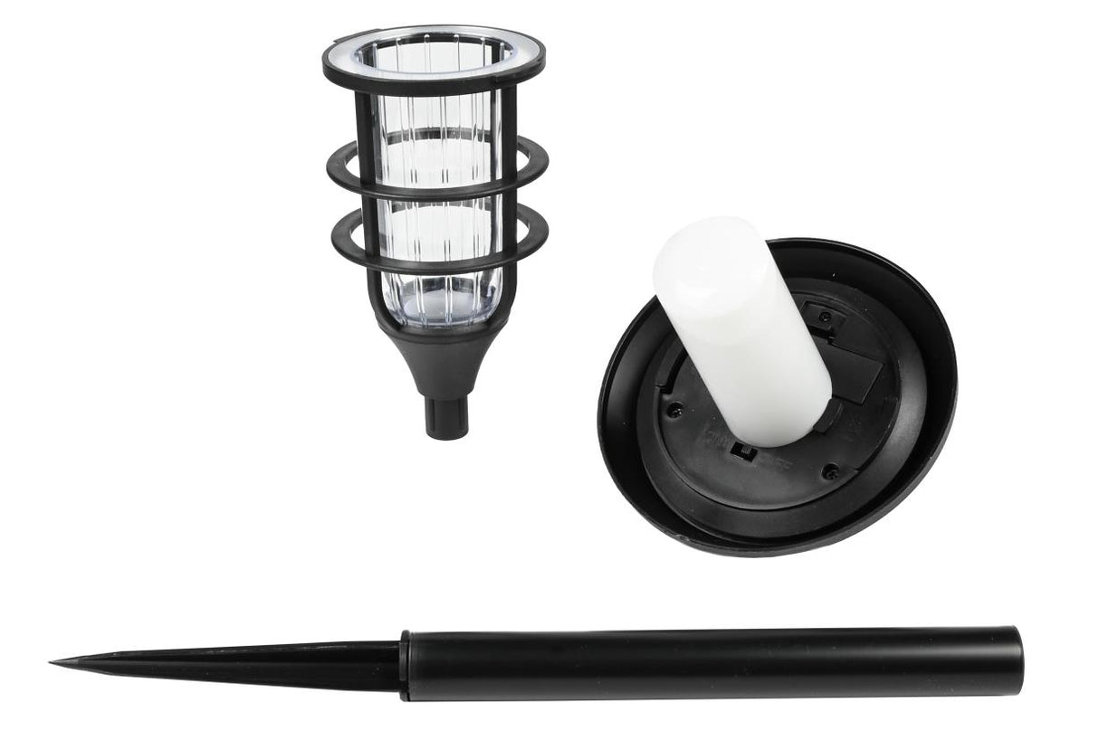 Tuinlamp solar fakkel 43 cm flame effect 3 dlg