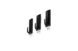 Hook adhesive removable 3 pcs 5 x 2 cm black