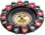 Drinking game shot glass roulette