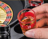 Drinking game shot glass roulette