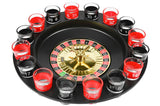 Drinking game shot glass roulette
