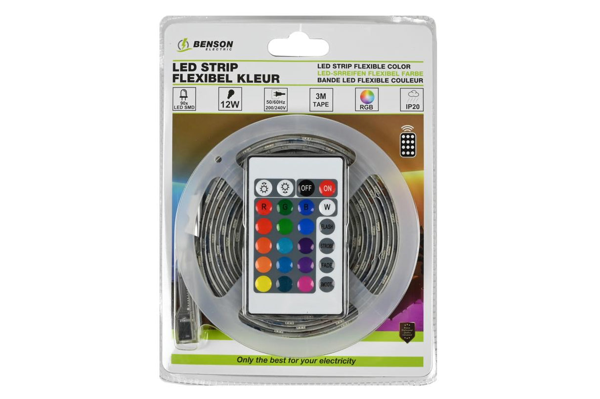 LED strip flexibel kleur 3 mtr