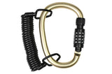 Cable-carabine combination lock 4 x 1800 mm