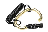 Cable-carabine combination lock 4 x 1800 mm