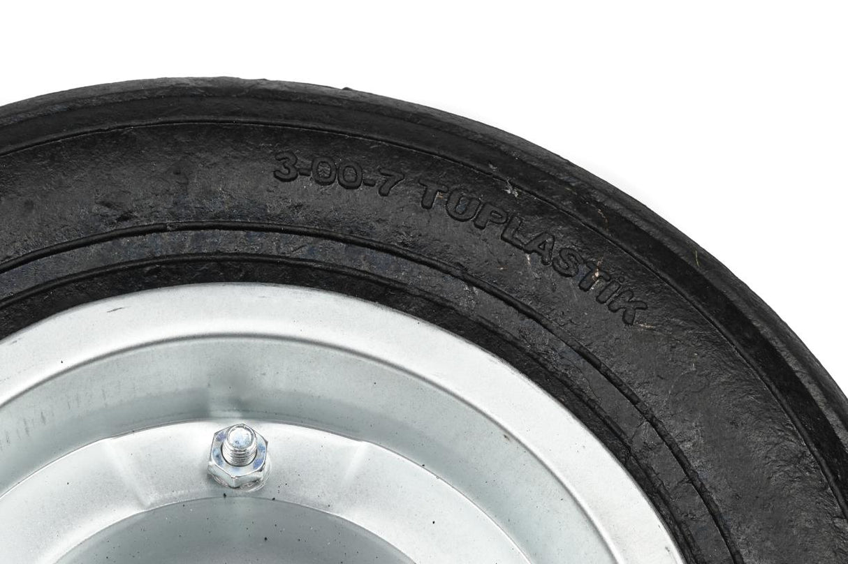 Wheel + tyre wheelbarrow semi solid 335 x 75 mm
