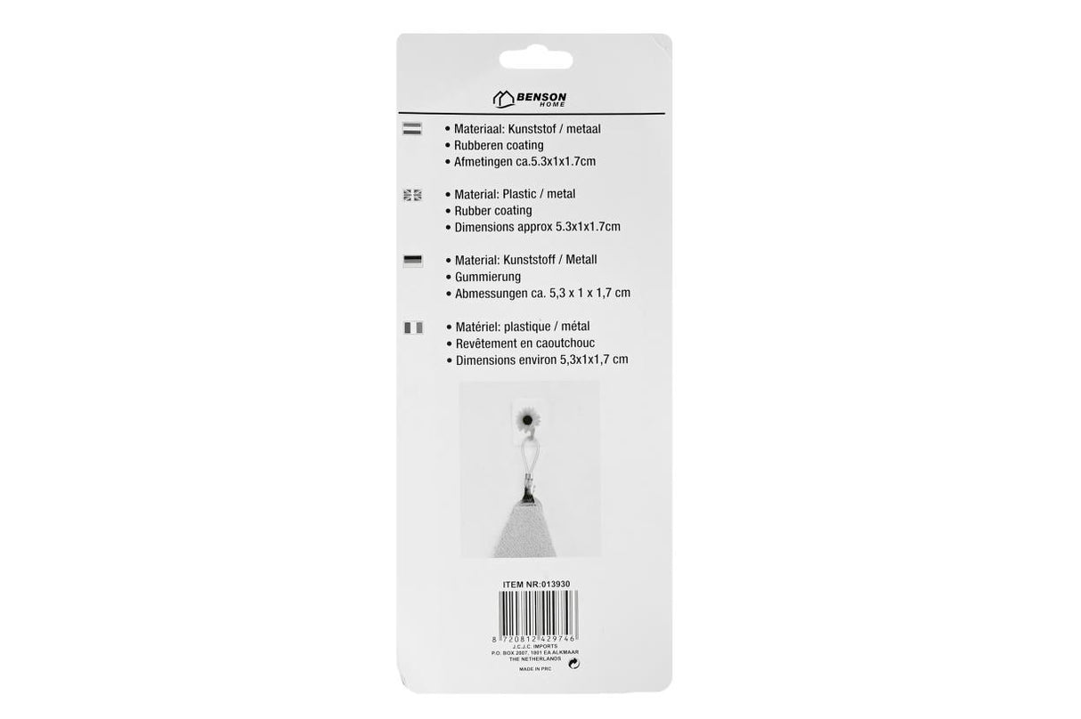 Pinces attache-torchon gris/noir 15 pcs
