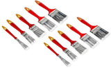 Paintbrushset synthetic 10 pcs flat