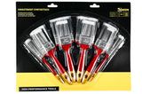 Paintbrushset synthetic 10 pcs flat