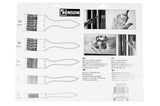 Paintbrushset synthetic 10 pcs flat