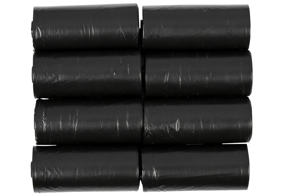 Sacs à dejèctions canines 8 x 15 pcs noir