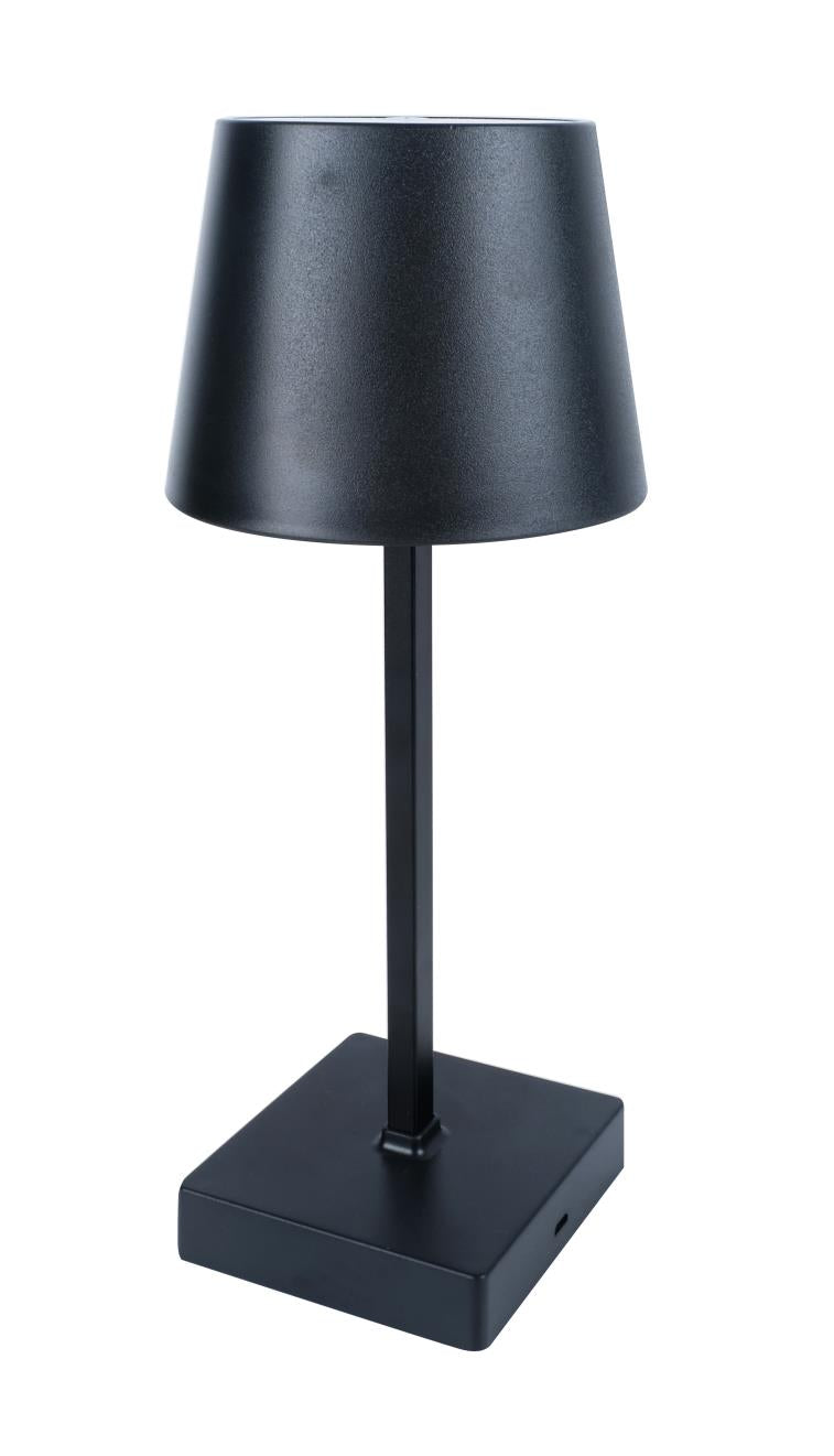 LED table lamp dimmable rechargeable black