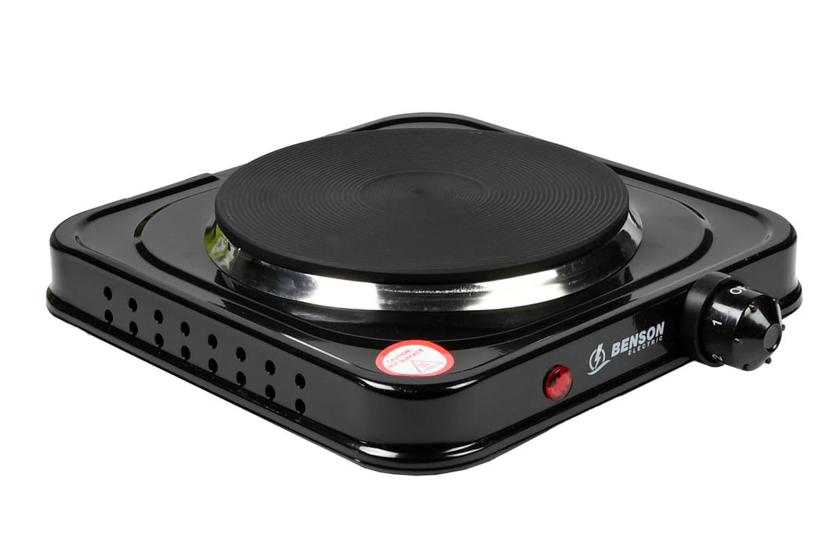 Plaque de cuisson electric simple noir 1000W