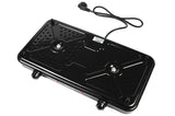 Plaque de cuisson electr. double noir 1000/1500W