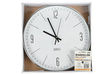 Horloge murale 30 cm argent