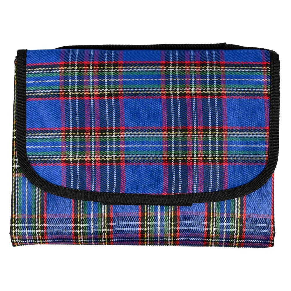 Picknickdecke 150 x 130 cm kompakt blau
