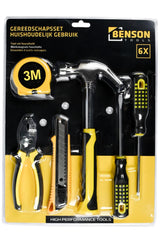 Gereedschapset 6 dlg